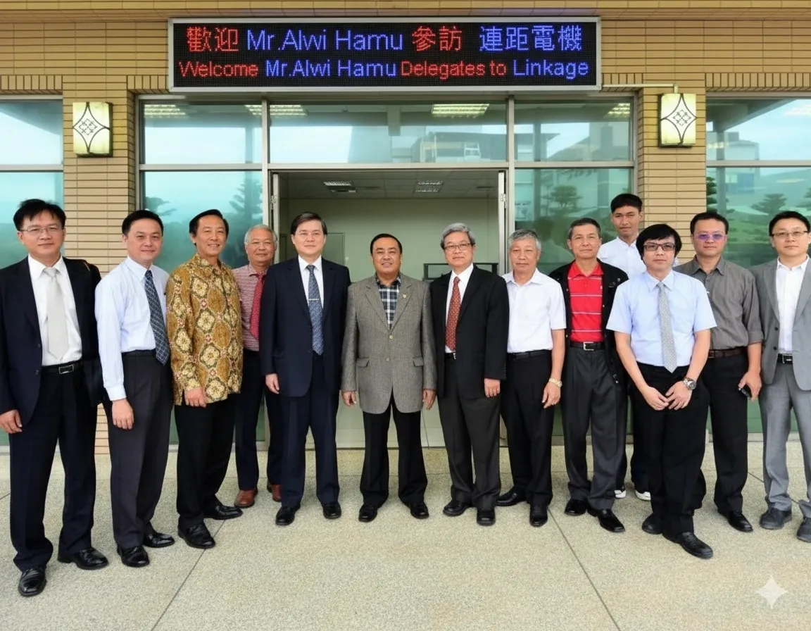 Indonesian Special Envoy Mr. Alwi Hamu visiting LINKAE ELECTRIC in Taiwan